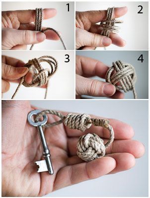 HOw to do a “monkey´s fist knot”. Foto: Hasse  Hedström: