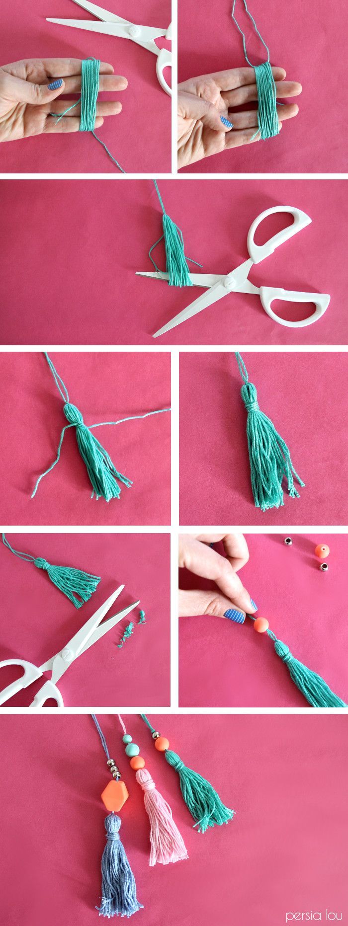 How to make beaded tassels – add to a bag!