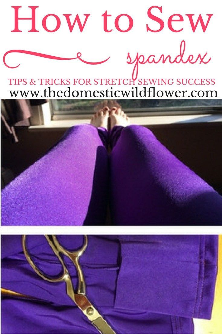 How to Sew Spandex | The Domestic Wildflower click to read this helpful tutorial f