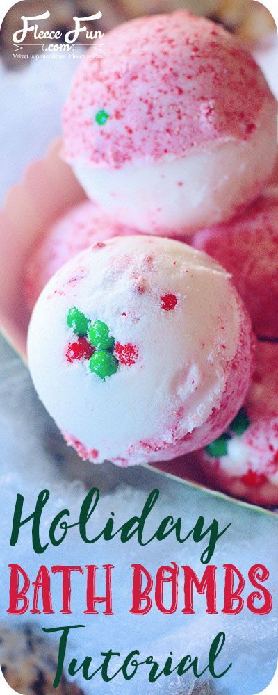 I love this easy to follow tutorial on how to make homemade bath bombs. Great holi