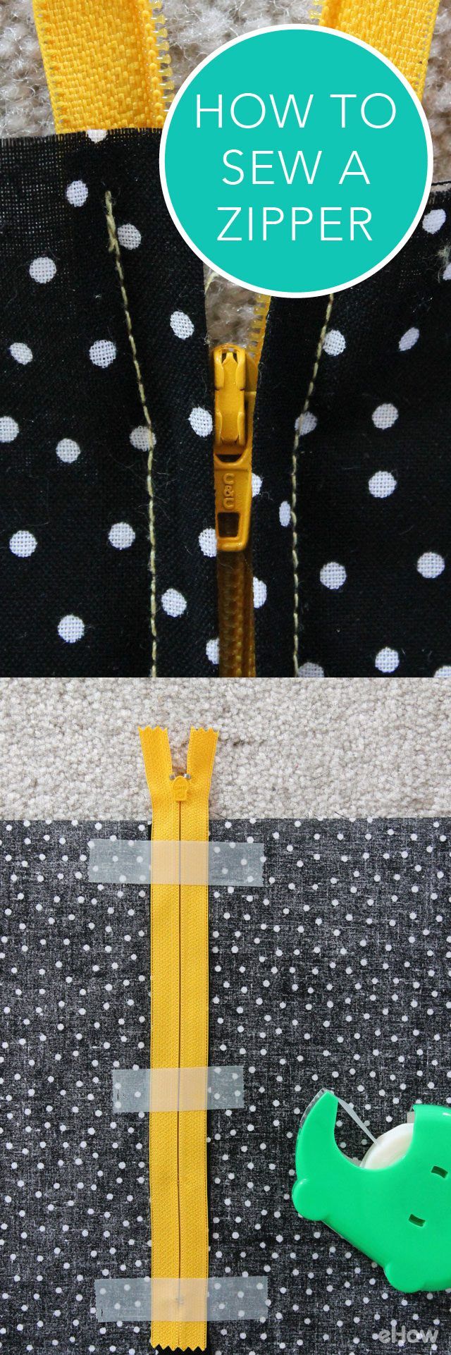 Learning how to sew on a zipper may sound difficult, but with this step-by-step tu