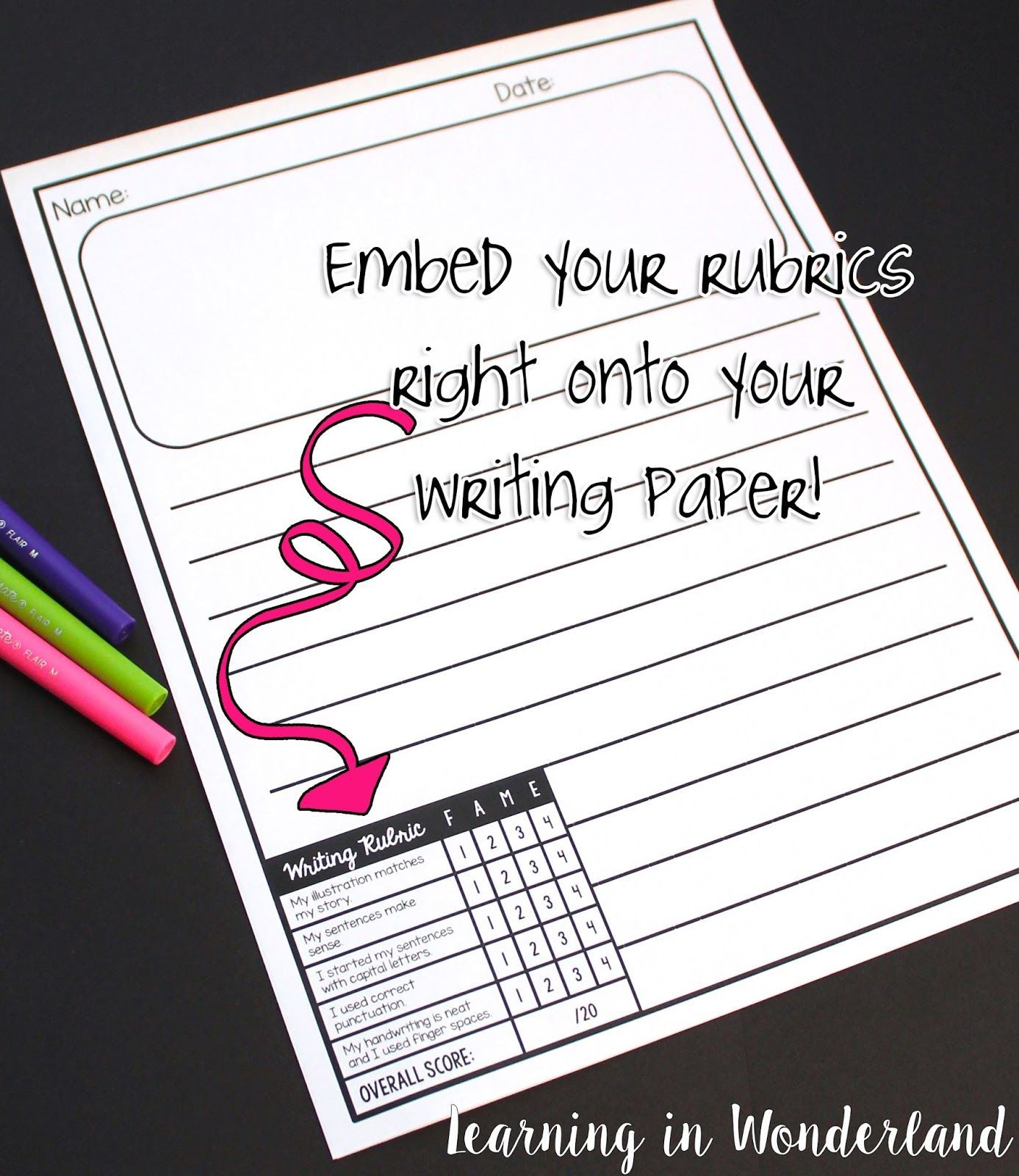 Learning In Wonderland: Editable Writing Templates {Huge Time Saver!}