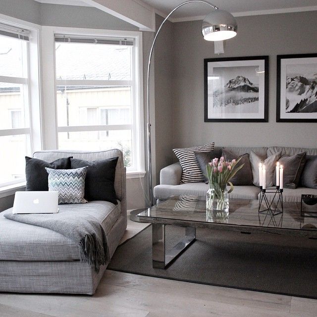 Light grey living room