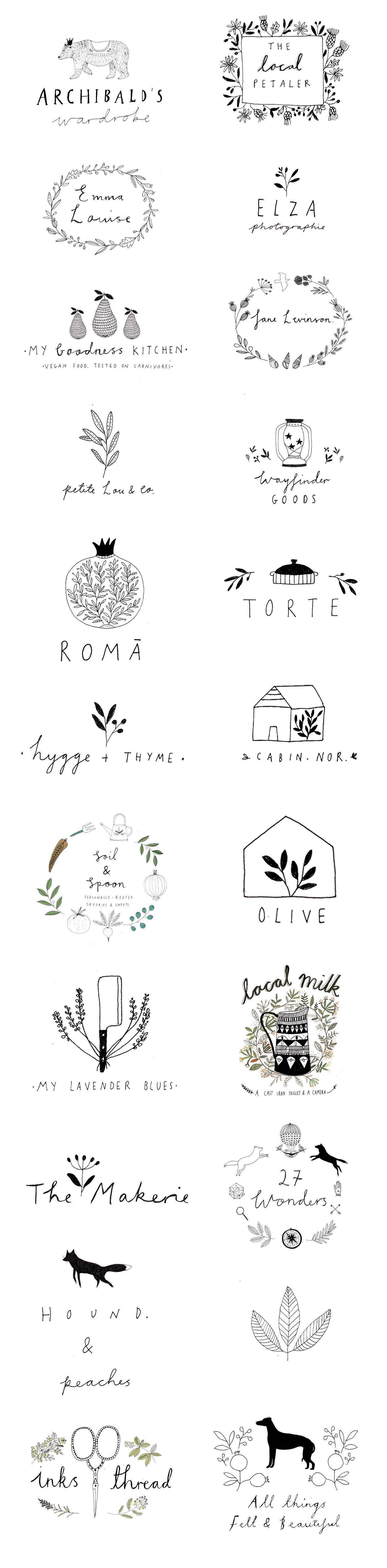 Logo designs by Ryn Frank www.rynfrank.co.uk