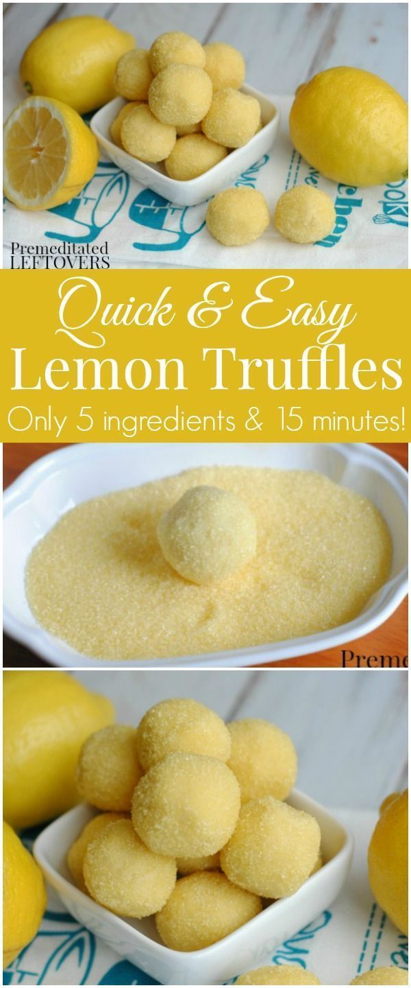 Looking for easy, no-bake desserts? Try this Easy Lemon Truffle Recipe- This is an