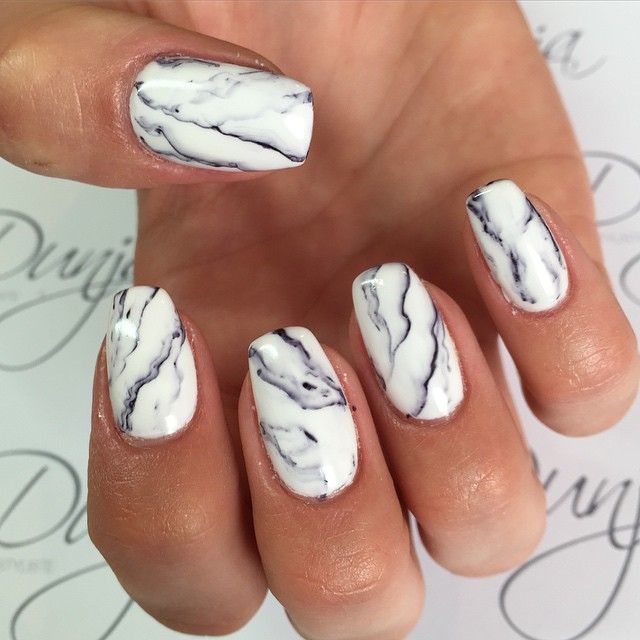 Marble nails.