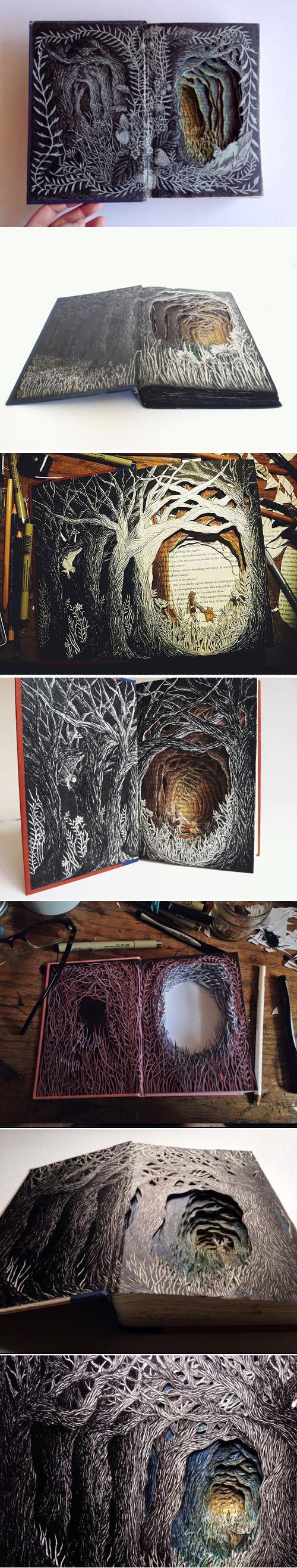 My Owl Barn: 3D Illustrations from Discarded Books by Isobelle Ouzman