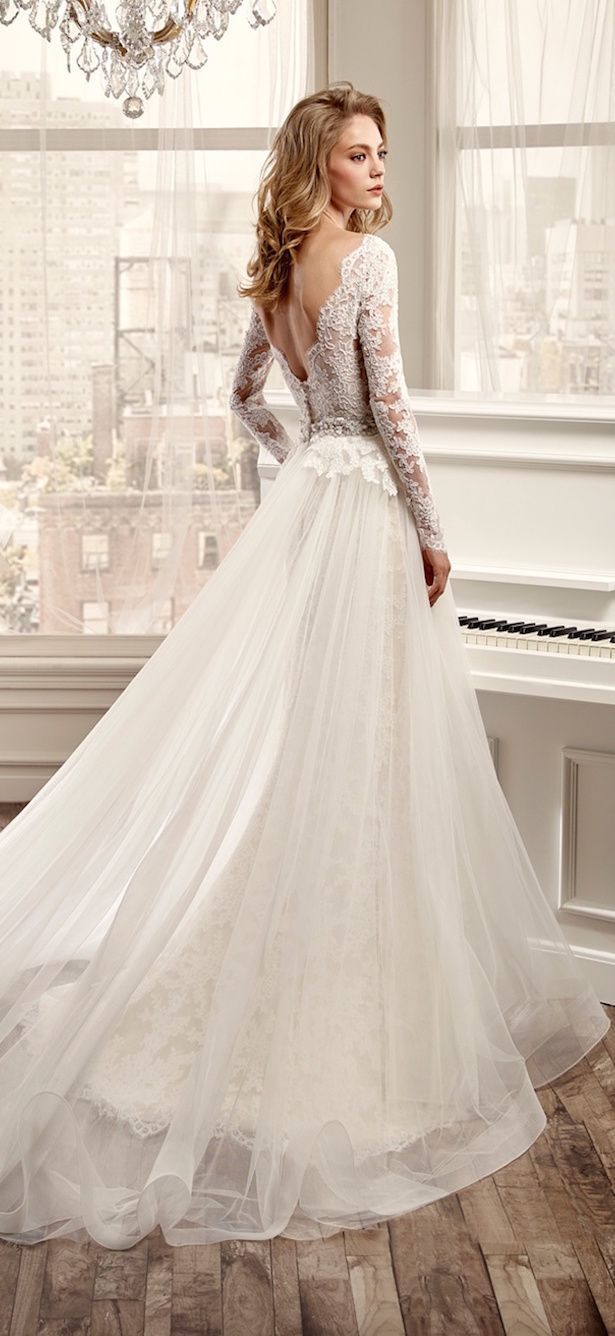 Nicole Spose 2016 Long Sleeves Wedding Dresses – Deer Pearl Flowers