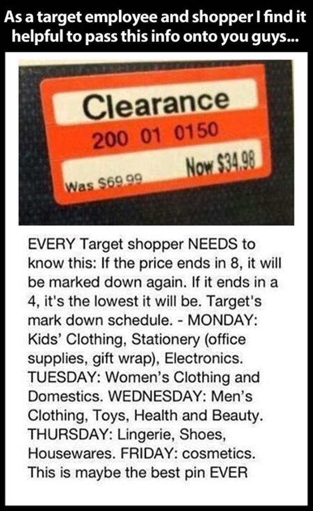 Not sure if this is true, but considering how much money I spend at Target, it&#39
