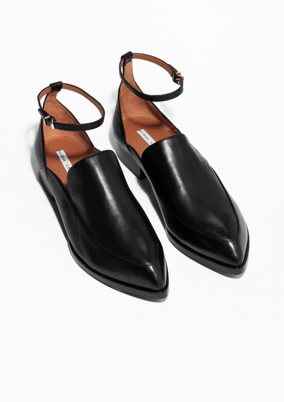 & Other Stories | Ankle Strap Leather Loafers
