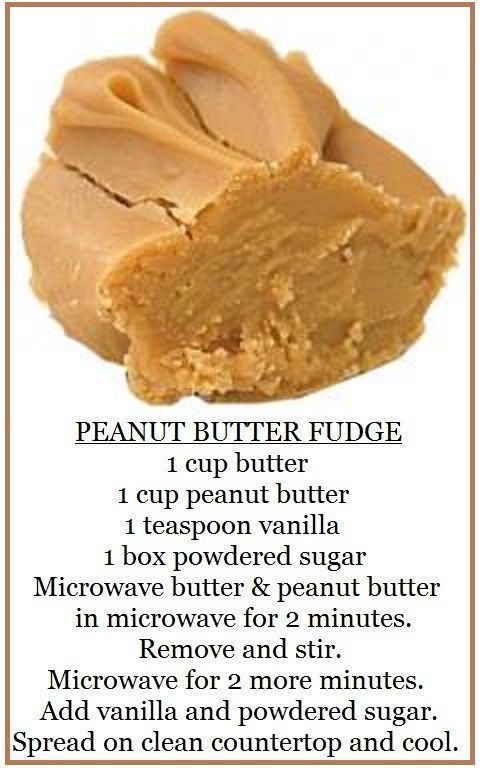 Peanut Butter Fudge – Ive been making peanut butter fudge since 1963 – My rec