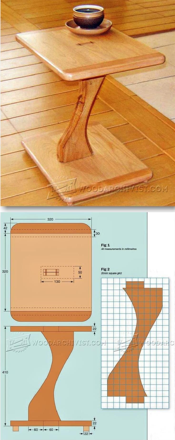 Pedestal Table Plans – Furniture Plans and Projects | WoodArchivist.com
