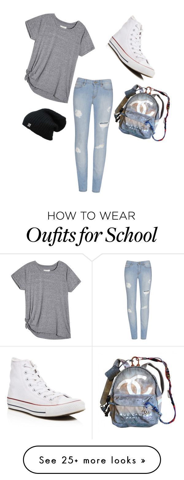 “School Days” by crazy4fashion522 on Polyvore featuring Converse and Cha