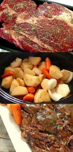 Slow Cooker Melt in Your Mouth Pot Roast ~ This pot roast is