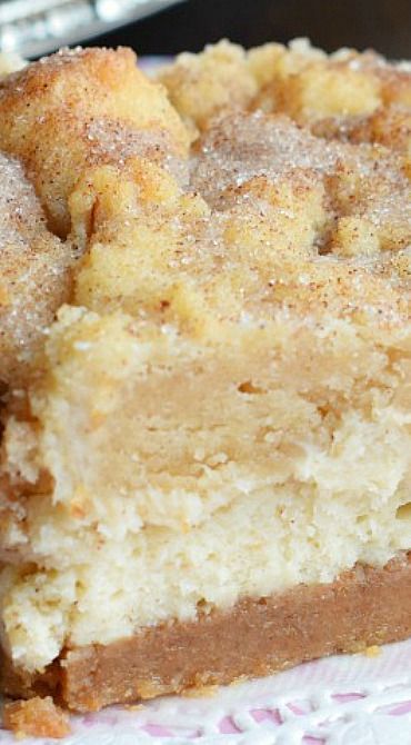 Snickerdoodle Cheesecake Bars OH MY GOODNESS