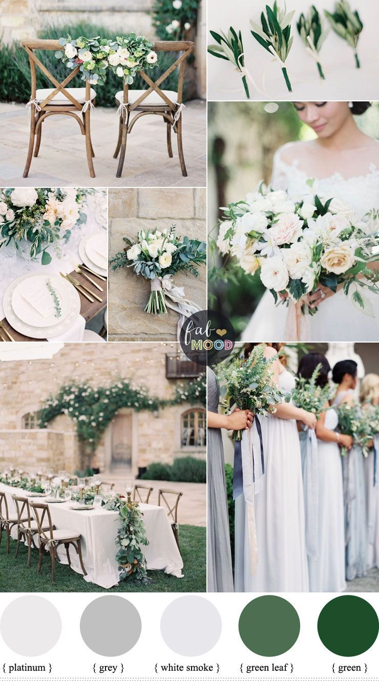 Spring and Summer are great for an outdoor wedding. In choosing a wedding color cl