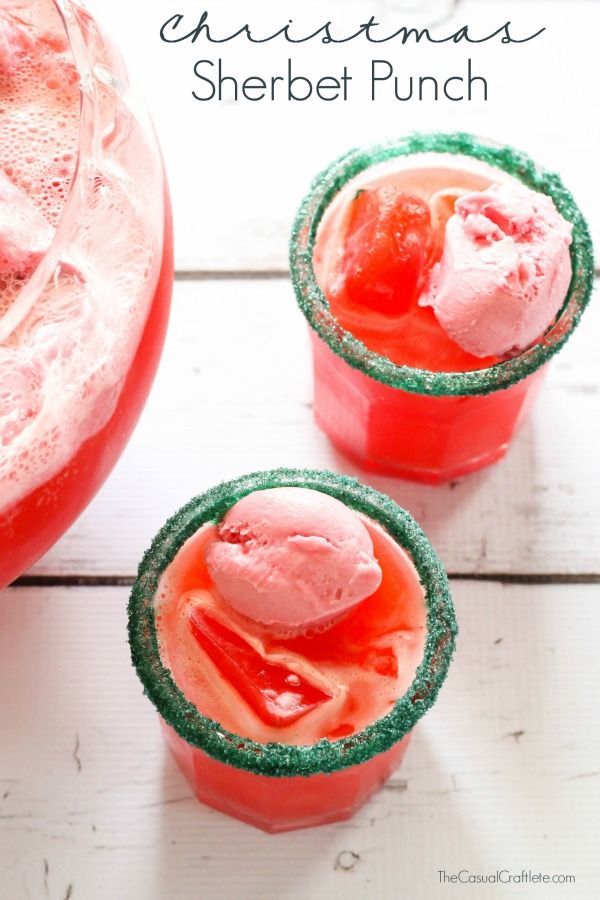 The Holidays arent complete without a punch recipe. This Christmas Sherbet Pu