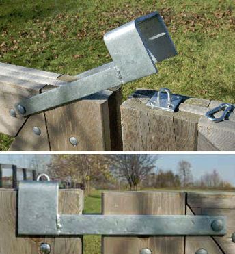 Throw Over Gate Loop – latch two gates that meet in the middle of an opening $37-