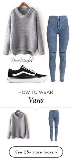 “Untitled #301” by rocio06morales on Polyvore featuring H&M and Vans