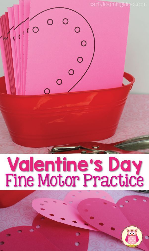 Valentine fine motor activity – these free heart cutting templates are a great way