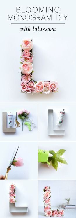 Wall Flower Art // dorm ideas