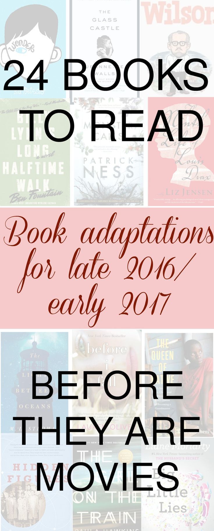 Your Guide To Book-to-Movie Adaptations for 2016/2017