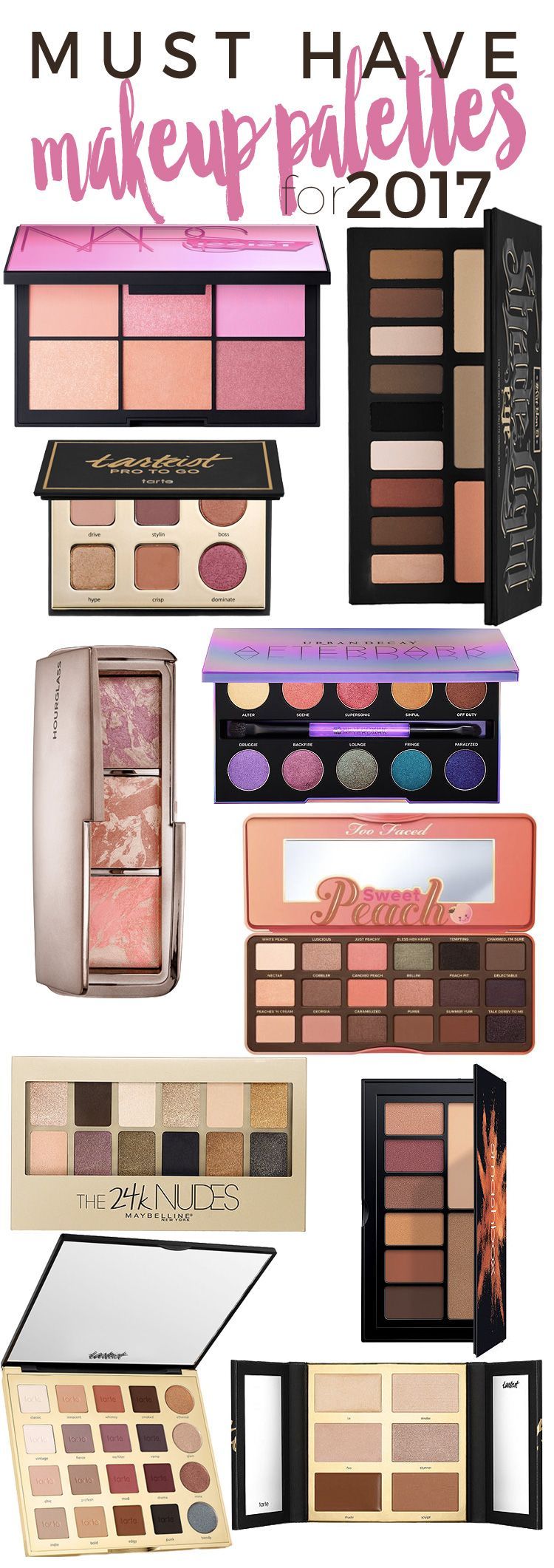 10 Must Have Makeup Palettes for 2017