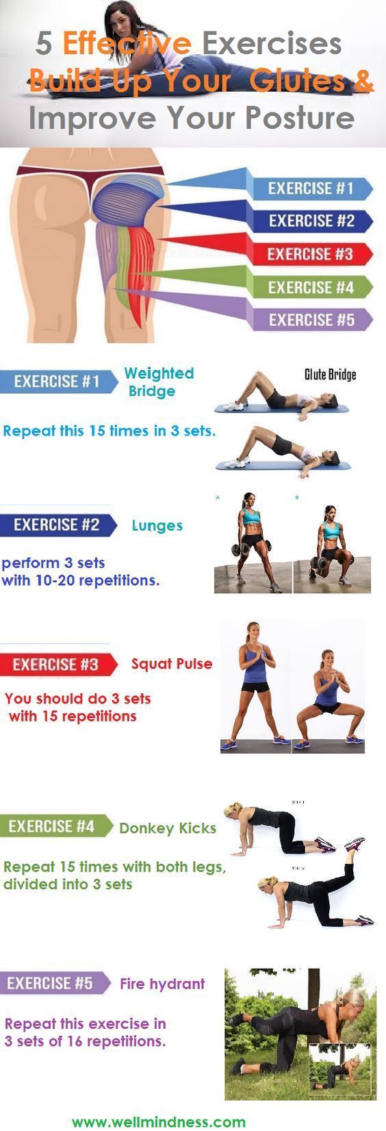 5 effective exercises to build your glutes and improve your posture