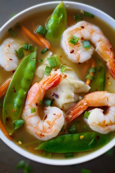 A comforting and delicious recipe for shrimp wonton soup thats not only easy, but healthy and filling with only 110 calories for a