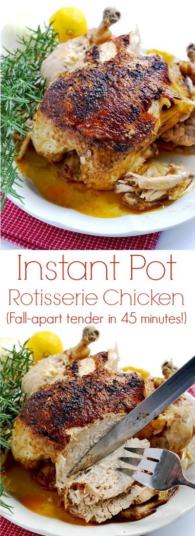 All you need is about 45 minutes to have this amazing tender, juicy Instant Pot wh