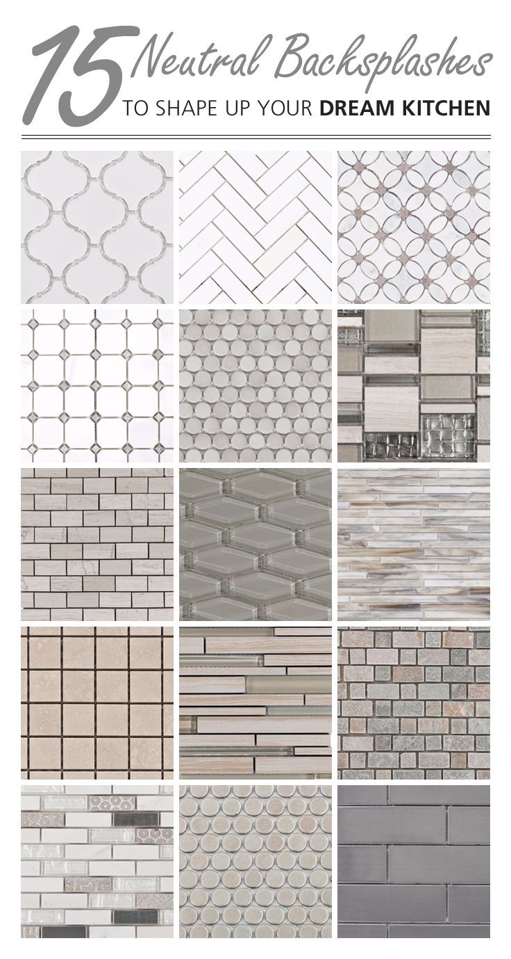 Arabesque, elongated hexagon, and penny tiles, these neutral backsplashes are an instant win in any kitchen. What mosaic shape