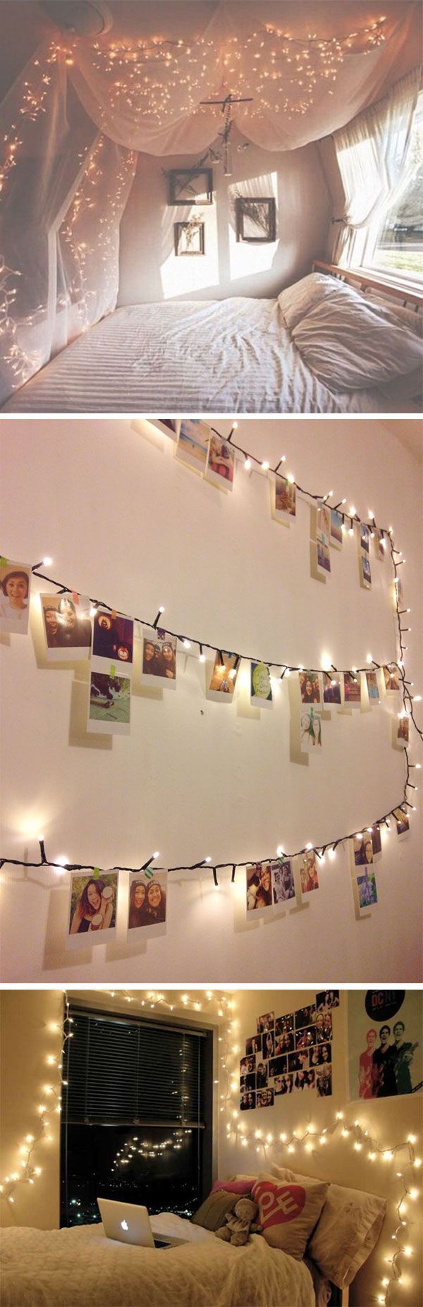 awesome 13 ways to use fairy lights to make your home look magical by www.coolhome-deco…