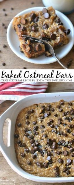 Baked Oatmeal Trailside Treat Bars sub brown sugar for coconut sugar