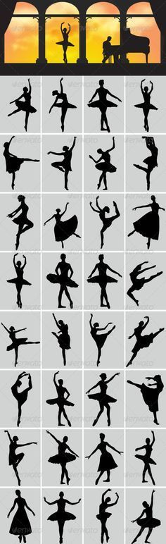 Ballerina Silhouettes – People Characters
