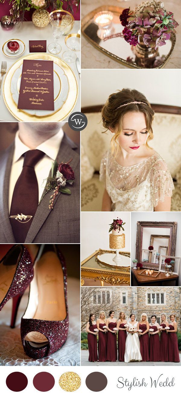 Burgundy is one of our favorite wedding colors. The berry-hued, wine-inspired jewel tone is a perfect addition to any fall or