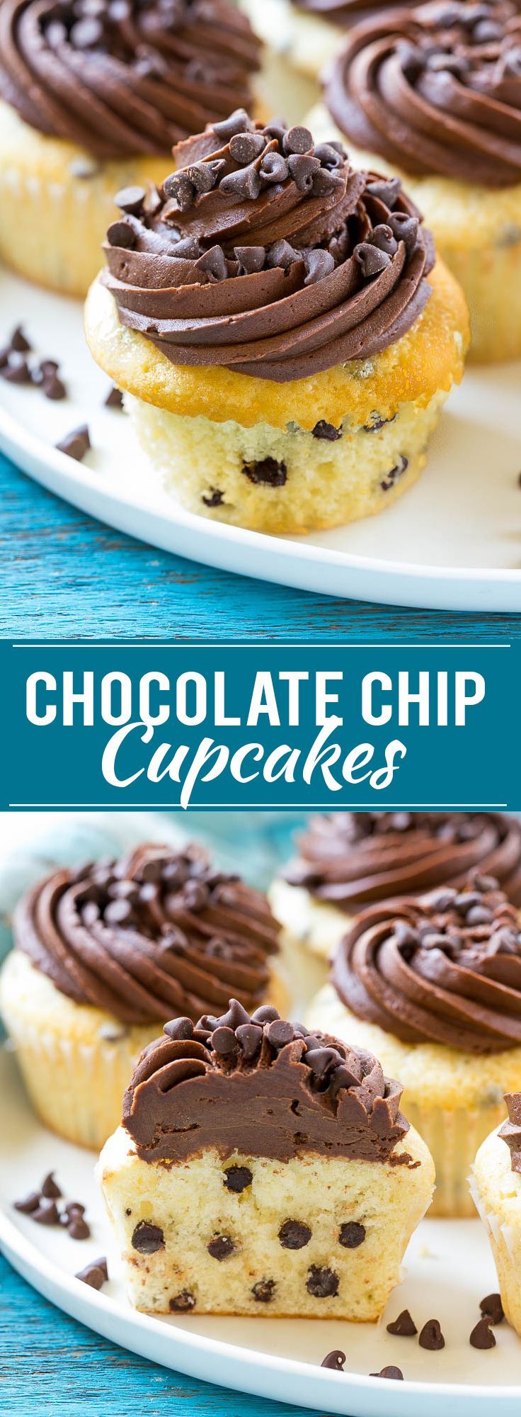 Chocolate Chip Cupcakes Recipe | Cupcake Recipe | Chocolate Chips | Chocolate Frosting | Easy Cupcake Recipe