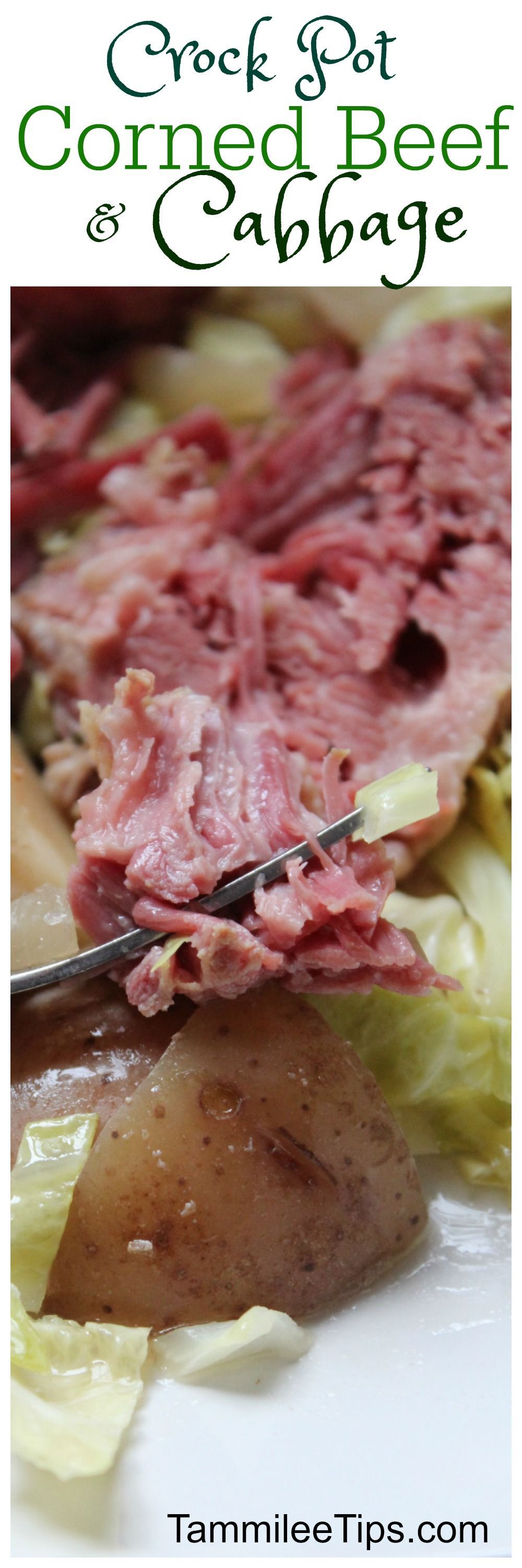 Crock Pot Corned Beef and Cabbage Recipe not just for St. Patrick Day! This easy slow cooker recipe is one of our best recipes!