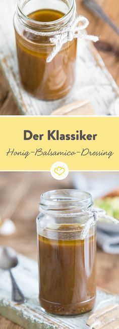 Das beste Salatdressing aller Zeiten! Hausgemachtes Honig-Balsamico Dressing!