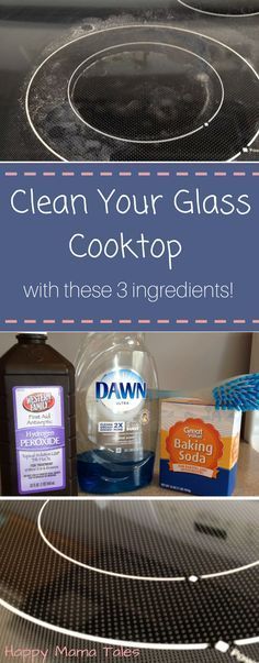 Deep clean your glass cooktop with these 3 ingredients that you already have at your house!!!    I Tried this and it totally
