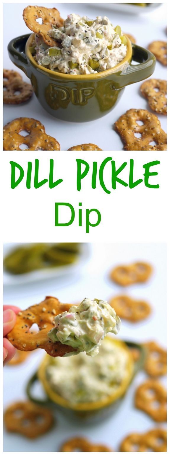 Dill pickle lovers unite!! Are you with me?? This Dill Pickle Dip is going to have