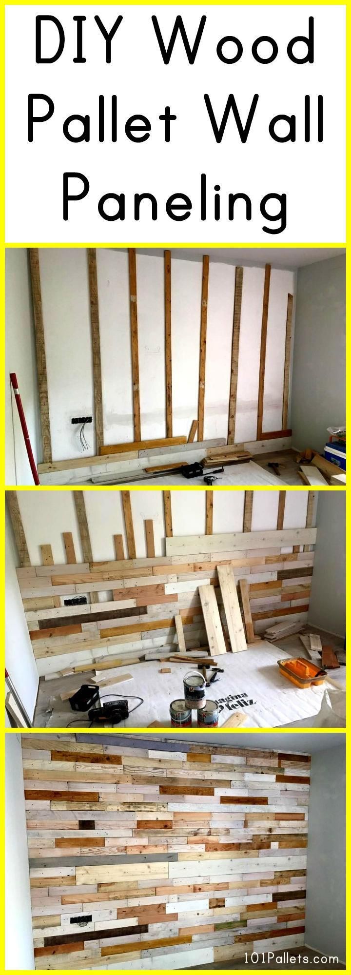 DIY Wood Pallet Wall Paneling