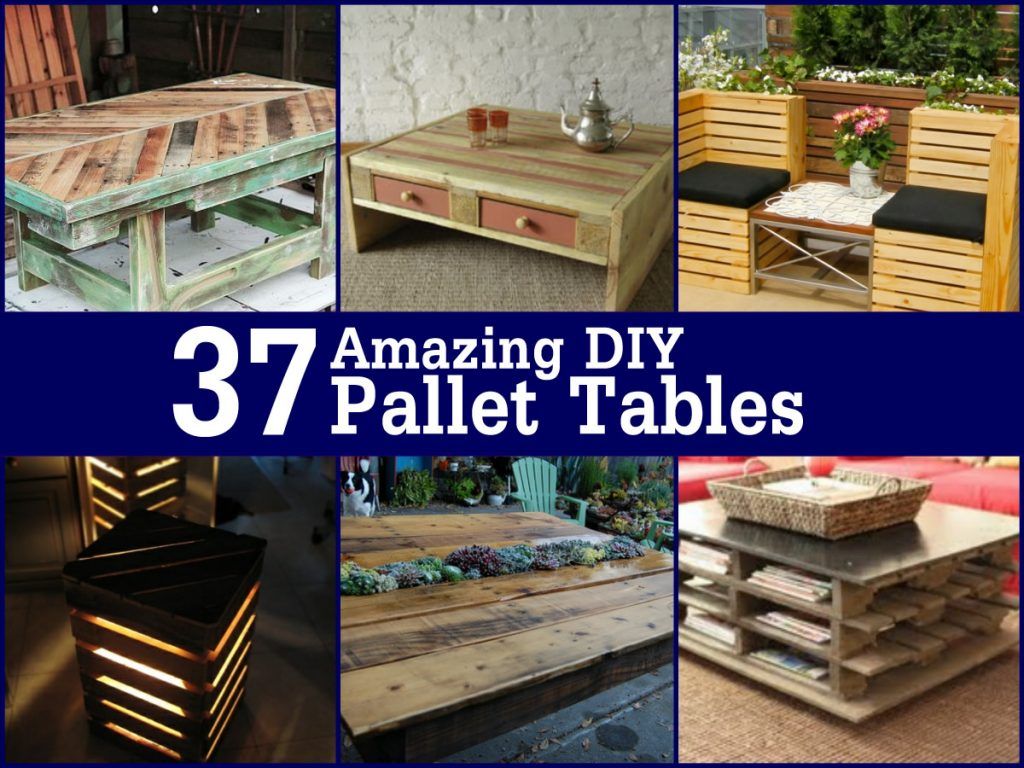 37+ Amazing DIY Pallet Tables -   DIY Wood Pallet Wall Paneling