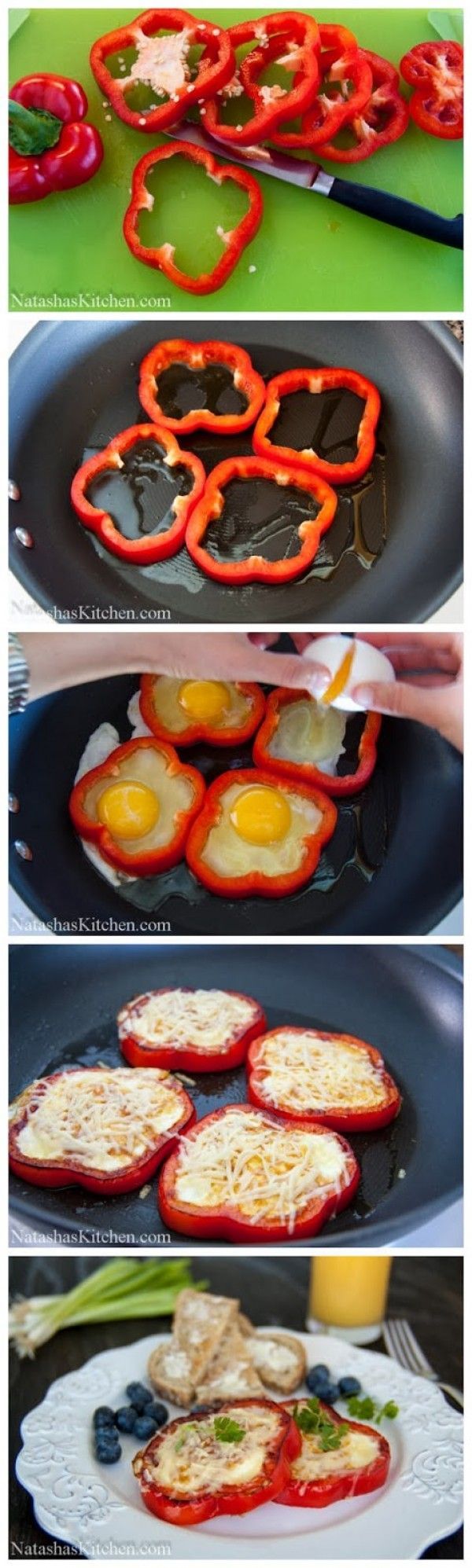 Get the recipe ♥ Bell Pepper Egg in a Hole @Recipes to Go