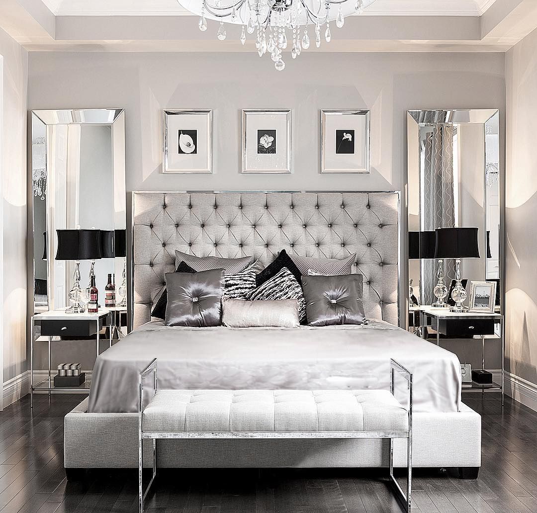 Glamorous bedroom decor via @StalloneMedia