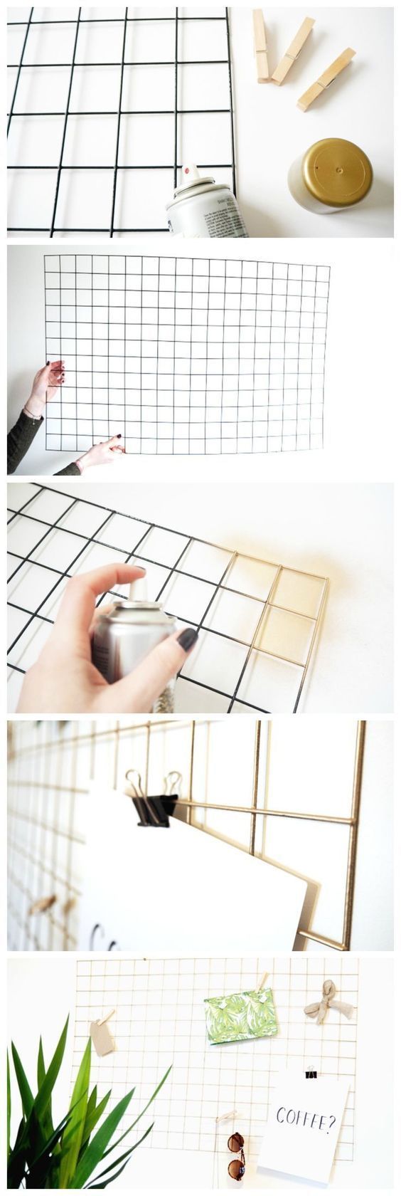 How To Make a DIY Gold Wire Memo Board | Tutorial: