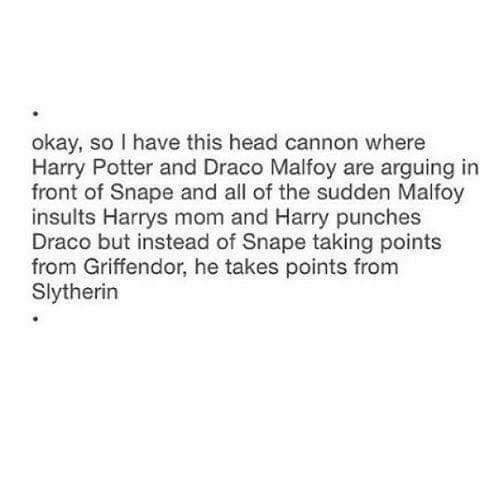 I don’t think he’d take points he’d just tell Harry doesn’t he have somewhere else to be or something..