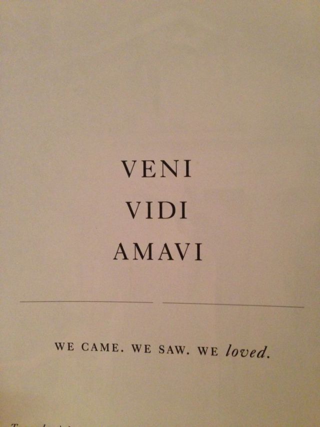 Life Quote: Veni Vidi Amavi We Came We Saw We Loved www.farawaycruise www.travelhotsp