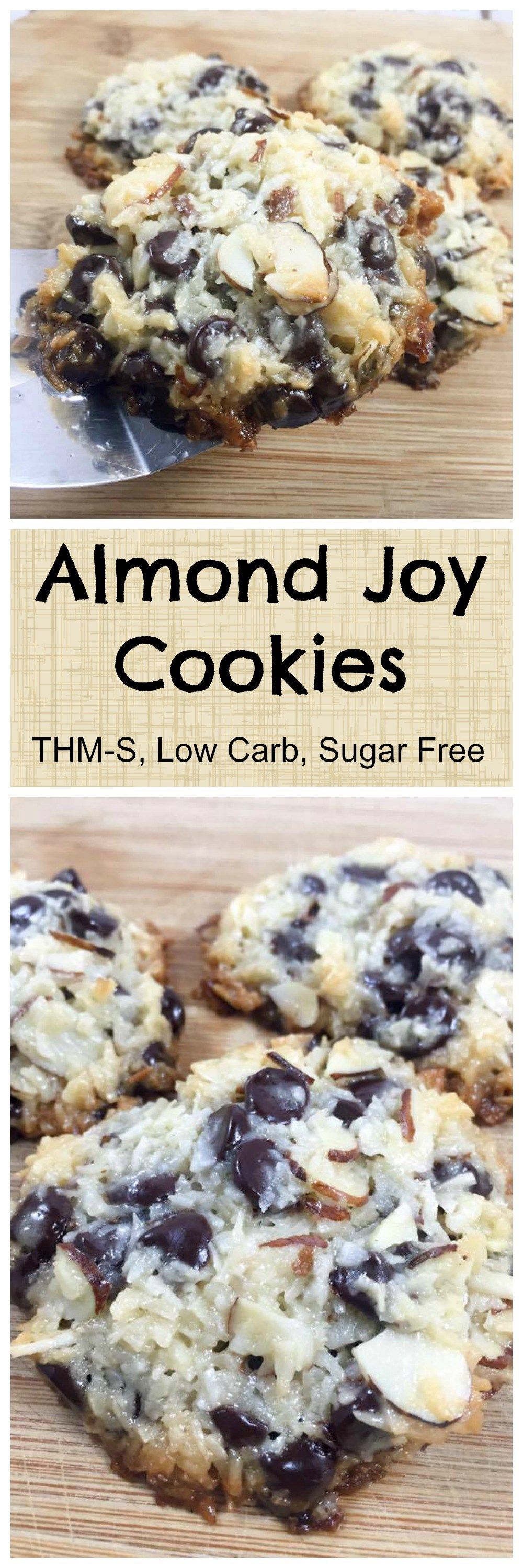 Low Carb, Sugar Free Almond Joy Cookies