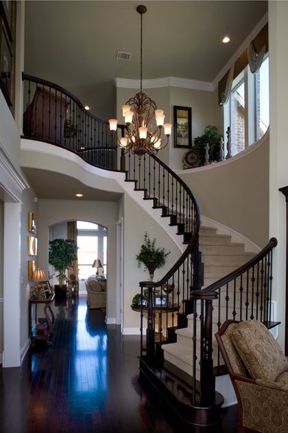 need to knock down that wall and open up the banister. would competely change the feel of our home!