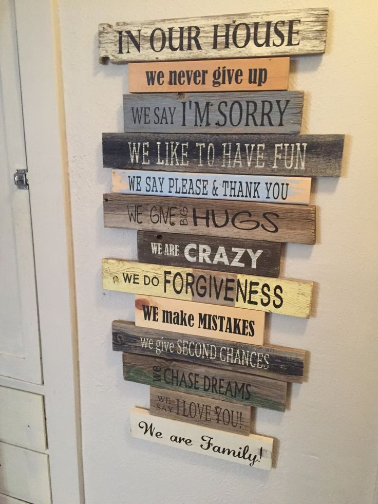 NEW Family Rules…In Our House…House Rules Sign! Customize it! We Do and We Say.Made out of pallets, reclaimed wood or what I